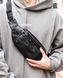 Чорна чоловіча бананка з натуральної гладкої шкіри Melnik Bags 200620 &mdash; поясна сумка 200620 фото 8