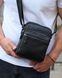 Сумка через плече чоловіча шкіряна Melnik Bags АВ24-22467 Чорна 21х16х7 см барсетка з двома відділеннями АВ24-22467 фото 6