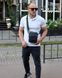 Сумка через плече чоловіча шкіряна Melnik Bags АВ24-22467 Чорна 21х16х7 см барсетка з двома відділеннями АВ24-22467 фото 8