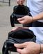 Сумка через плече чоловіча шкіряна Melnik Bags АВ24-22467 Чорна 21х16х7 см барсетка з двома відділеннями АВ24-22467 фото 2