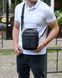 Сумка через плече чоловіча шкіряна Melnik Bags ВК60-455466 Чорна 24х18х7 см барсетка ВК60-455466 фото 7