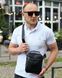 Сумка через плечо мужская кожаная Melnik Bags ВК460-466 Черная 22х18х8 см барсетка ВК460-466 фото 6