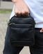 Сумка через плечо мужская кожаная Melnik Bags ВК460-466 Черная 22х18х8 см барсетка ВК460-466 фото 5