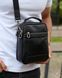 Сумка через плечо мужская кожаная Melnik Bags ВК460-466 Черная 22х18х8 см барсетка ВК460-466 фото 3