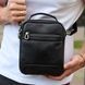 Сумка через плечо мужская кожаная Melnik Bags ВК460-466 Черная 22х18х8 см барсетка ВК460-466 фото 1