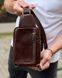Шкіряний слінг Melnik Bags АЕ45-6799 коричневий вигляд зі зворотного боку