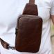 Шкіряна сумка слінг через плече Melnik Bags АЕ45-6799 коричневого кольору