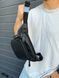 Чорна чоловіча бананка з клапаном із натуральної гладкої шкіри Melnik Bags 17051973 &mdash; поясна сумка 17051973 фото 4
