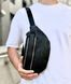 Чорна чоловіча бананка з натуральної гладкої шкіри Melnik Bags 27031973 &mdash; поясна сумка 27031973 фото 6