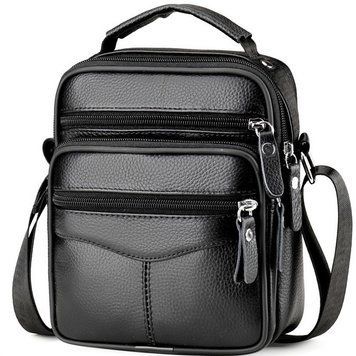Мужская кожаная сумка-барсетка Tiding Bag Черная (75003) 75003 фото