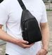 Чоловіча шкіряна сумка-слінг Tiding Bag 34091 чорна 34091 фото 5