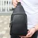 Чоловіча шкіряна сумка-слінг Tiding Bag 34091 чорна 34091 фото 3