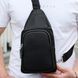 Чоловіча шкіряна сумка-слінг Tiding Bag 34091 чорна 34091 фото 2