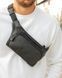 Коричневая мужская сумка-бананка из натуральной кожи Crazy Horse Melnik Bags 180394 &mdash; поясная сумка 180394 фото 1