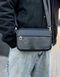 Черная мужская сумка кросс-боди бананка из натуральной кожи Melnik Bags 211196 &mdash; поясная сумка 211196 фото 3