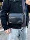 Черная мужская сумка кросс-боди бананка из натуральной кожи Melnik Bags 211196 &mdash; поясная сумка 211196 фото 1