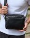 Сумка через плечо мужская кожаная Melnik Bags АЕ15-8765 Черная 23х16х8 см барсетка на два отделения АЕ15-8765 фото 5