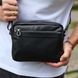 Сумка через плечо мужская кожаная Melnik Bags АЕ15-8765 Черная 23х16х8 см барсетка на два отделения АЕ15-8765 фото 1