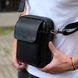 Сумка через плечо мужская кожаная Melnik Bags АЕ94-9998 Черная 22х16х8 см барсетка с клапаном АЕ94-9998 фото 1