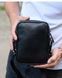Сумка через плече чоловіча шкіряна Melnik Bags АВ24-489967 Чорна 21х16х6 см барсетка з клапаном АВ24-489967 фото 4