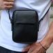 Сумка через плече чоловіча шкіряна Melnik Bags АВ24-489967 Чорна 21х16х6 см барсетка з клапаном АВ24-489967 фото 1