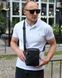 Сумка через плечо мужская кожаная Melnik Bags АВ24-45567 Черная 21х16х7 см барсетка на два отделения АВ24-45567 фото 9