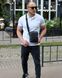 Сумка через плечо мужская кожаная Melnik Bags АВ24-45567 Черная 21х16х7 см барсетка на два отделения АВ24-45567 фото 7