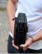 Сумка через плечо мужская кожаная Melnik Bags АВ24-45567 Черная 21х16х7 см барсетка на два отделения АВ24-45567 фото 2