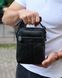 Сумка через плечо мужская кожаная Melnik Bags АВ24-45567 Черная 21х16х7 см барсетка на два отделения АВ24-45567 фото 3